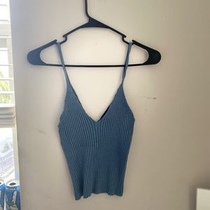 Forever 21 Blue V Line Tank